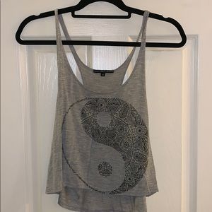 Grey crop top